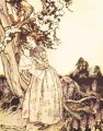 Mother Goose The Fair Maid who the first of Spring illustrator Arthur Rackham